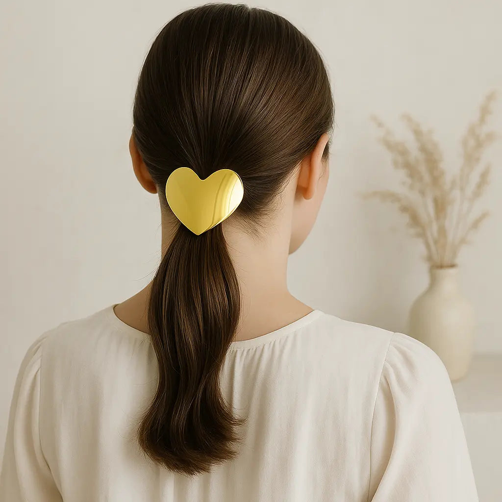 "💛 Buy Heart-Shaped Gold Hair Tie | Sparsh Jewel – Elegant & Stylish Accessories ✨" lifestylebysparsh.in