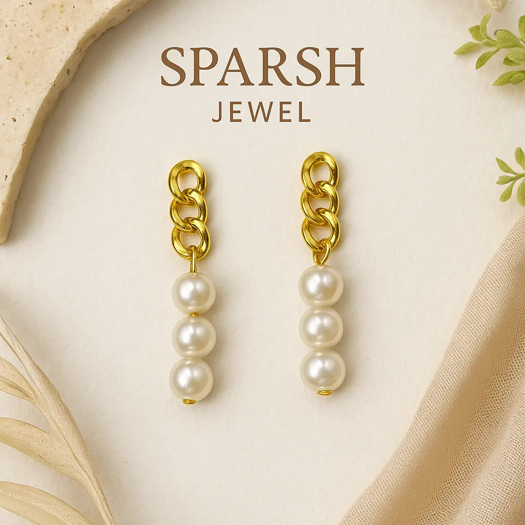 Pearl Earrings lifestylebysparsh.in