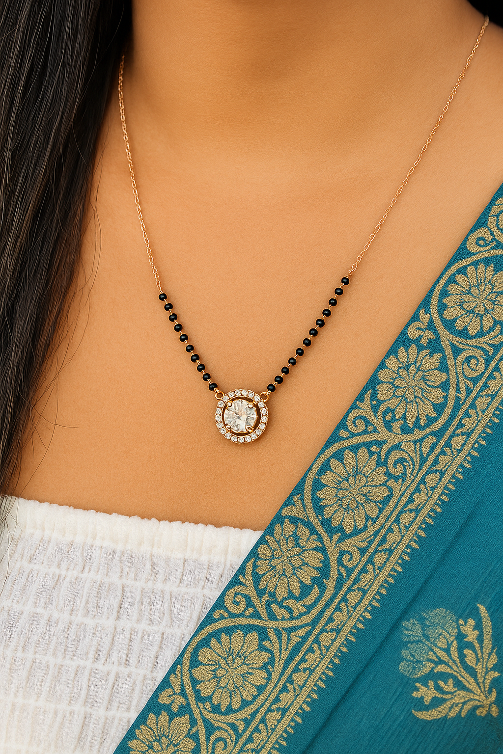 Sparsh Aarohi Spark Mangalsutra*   Minimalist elegance for everyday wear with a sparkling charm. lifestylebysparsh.com