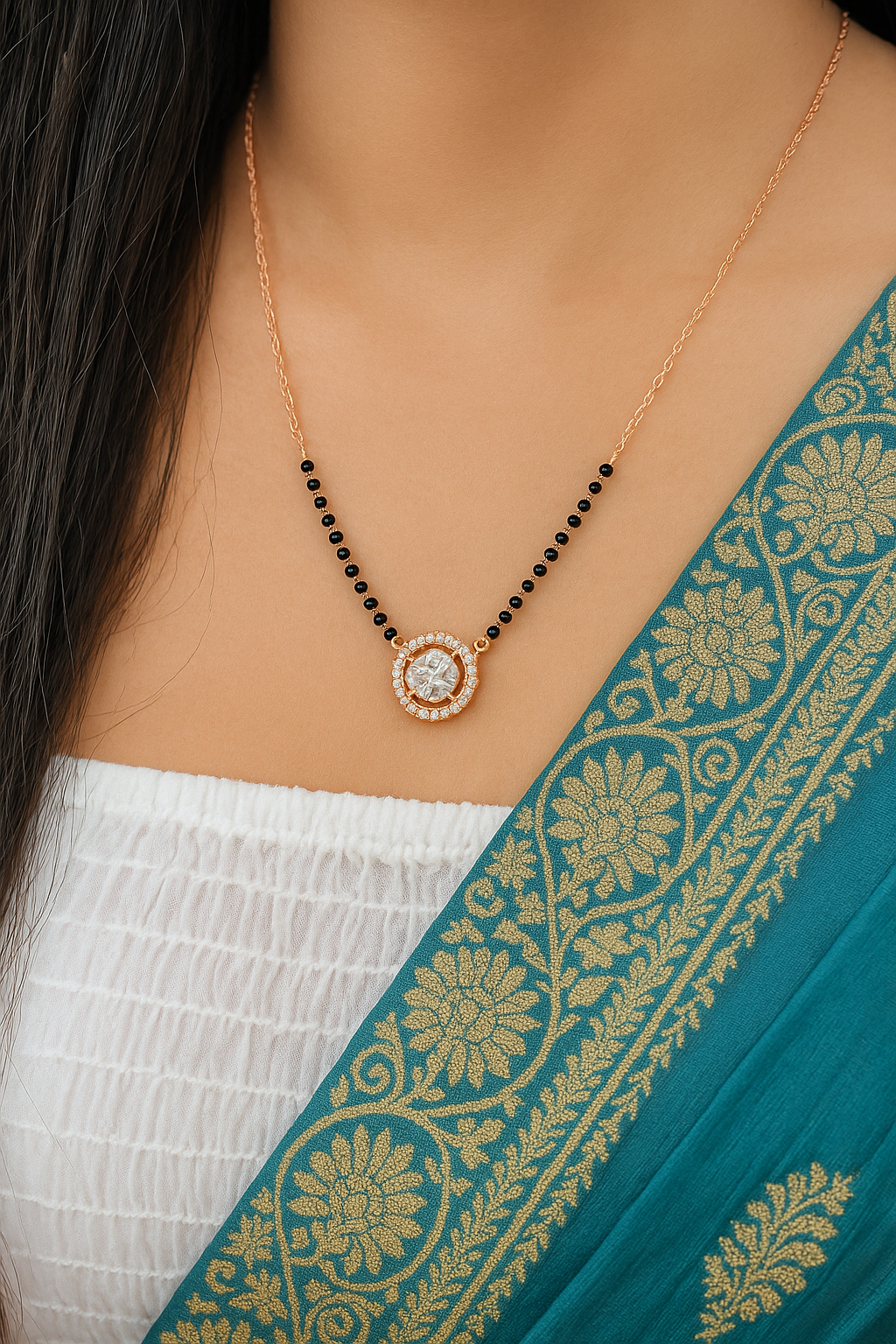 Sparsh Aarohi Spark Mangalsutra*   Minimalist elegance for everyday wear with a sparkling charm. lifestylebysparsh.com