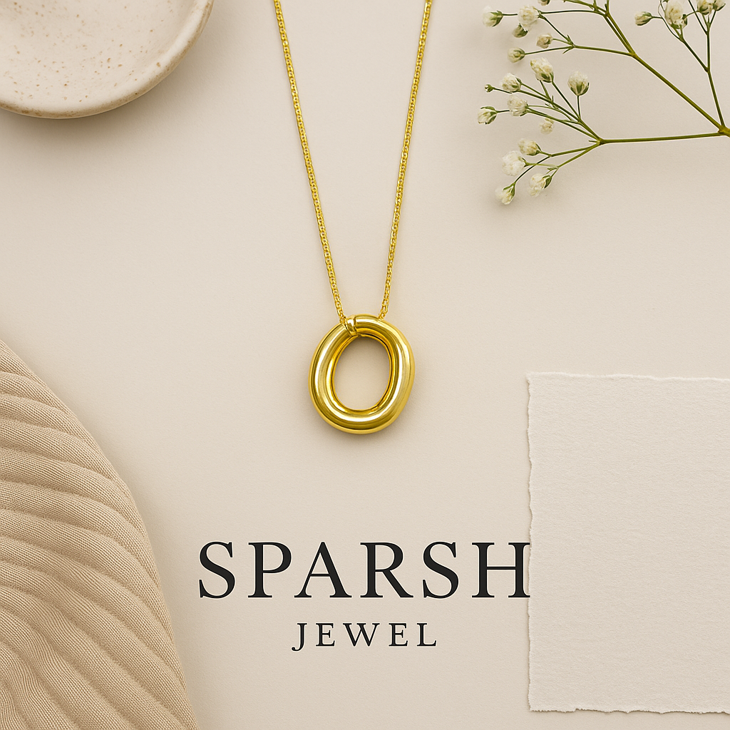 Elegant Gold Pendant - Sparsh Jewel lifestylebysparsh.in