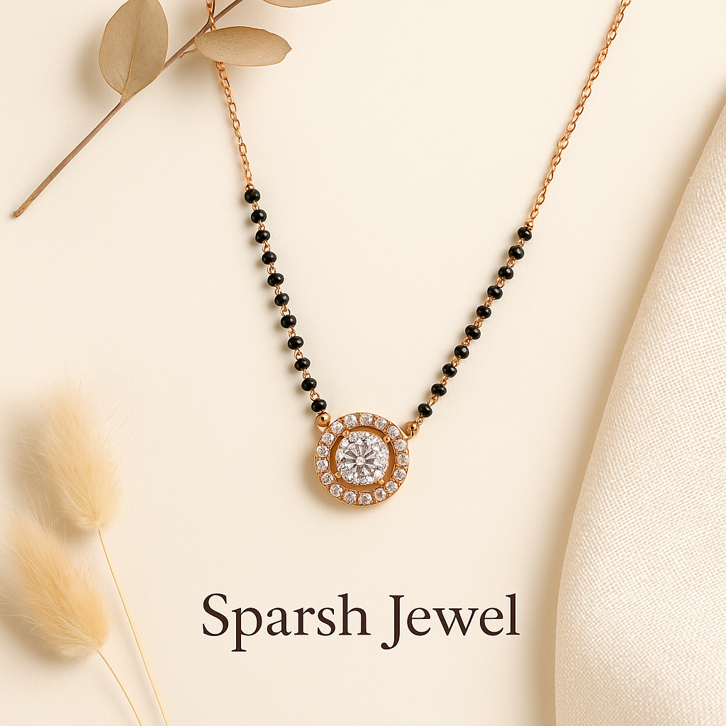 Sparsh Aarohi Spark Mangalsutra*   Minimalist elegance for everyday wear with a sparkling charm. lifestylebysparsh.com