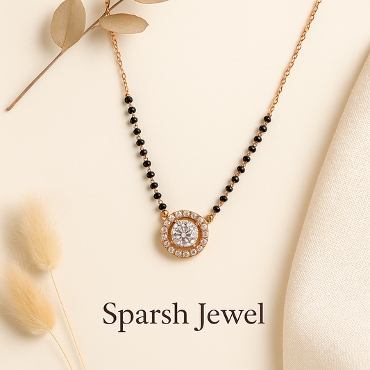 Sparsh Aarohi Spark Mangalsutra*   Minimalist elegance for everyday wear with a sparkling charm. lifestylebysparsh.com