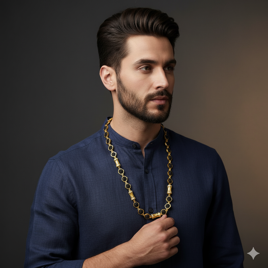 Exclusive Hexagon Diamond Beads Rudraksha Mala lifestylebysparsh.in