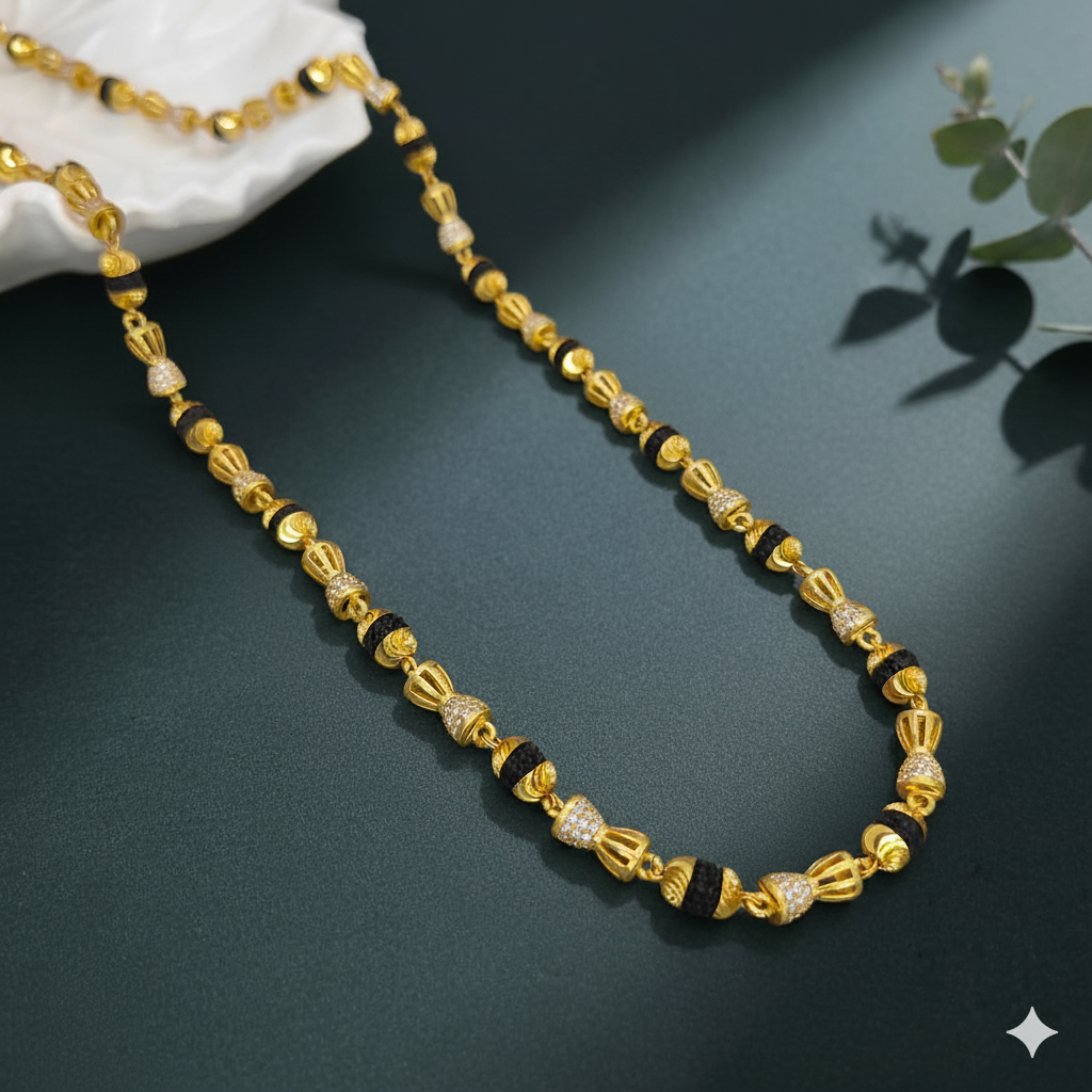 Stylish Gold Plated Rudraksha Mala For Men lifestylebysparsh.in