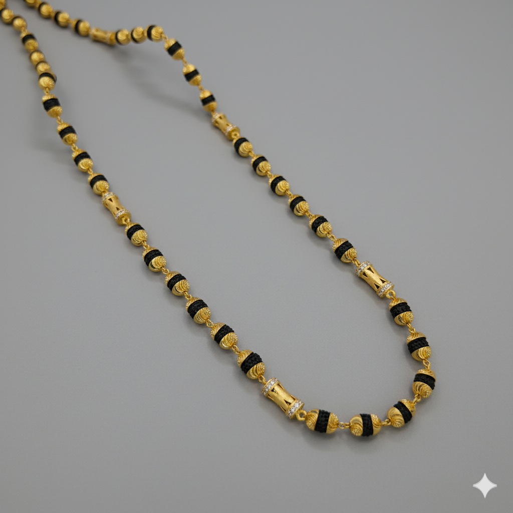 Luxury Gold Finish Diamond Rudraksha Mala lifestylebysparsh.in