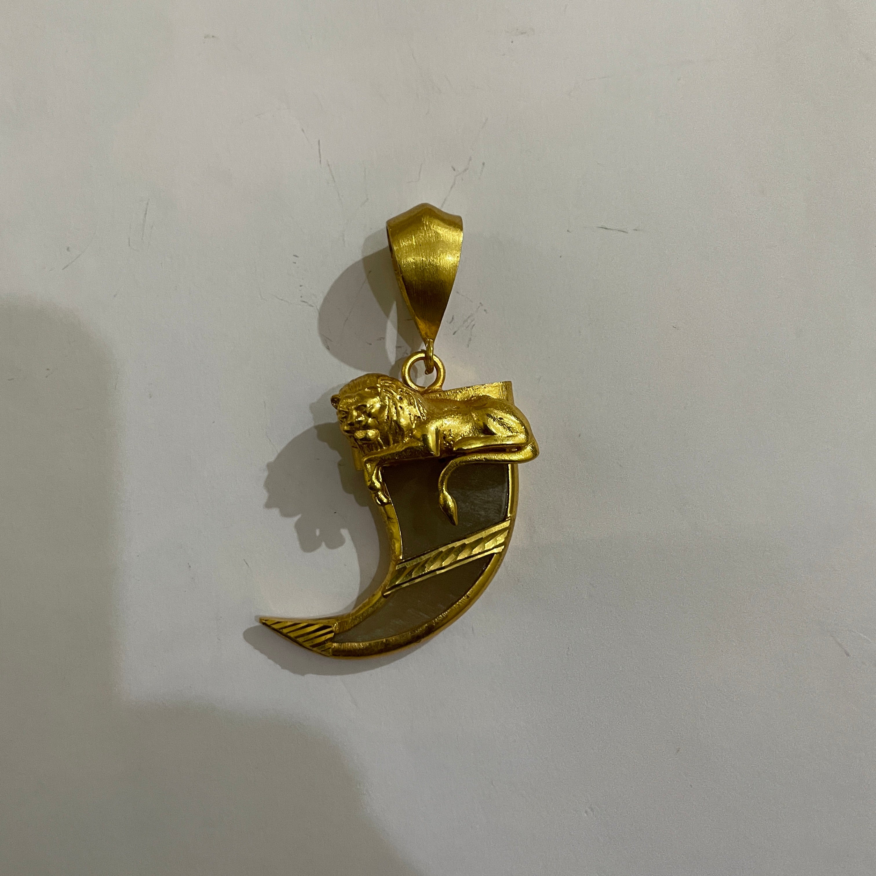 Gold Plated Lion Tiger Claw Pendant for Men – SJ-PD-03