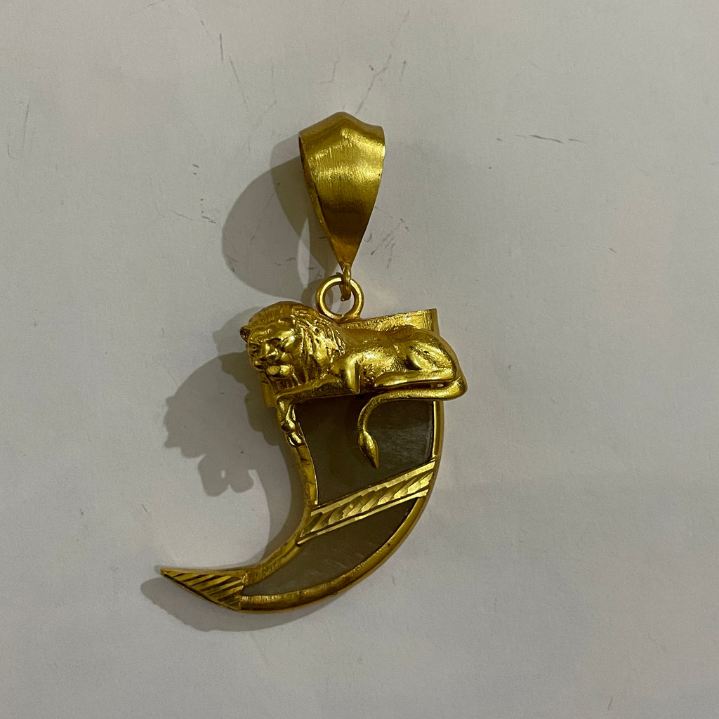 Gold Plated Lion Tiger Claw Pendant for Men – SJ-PD-03