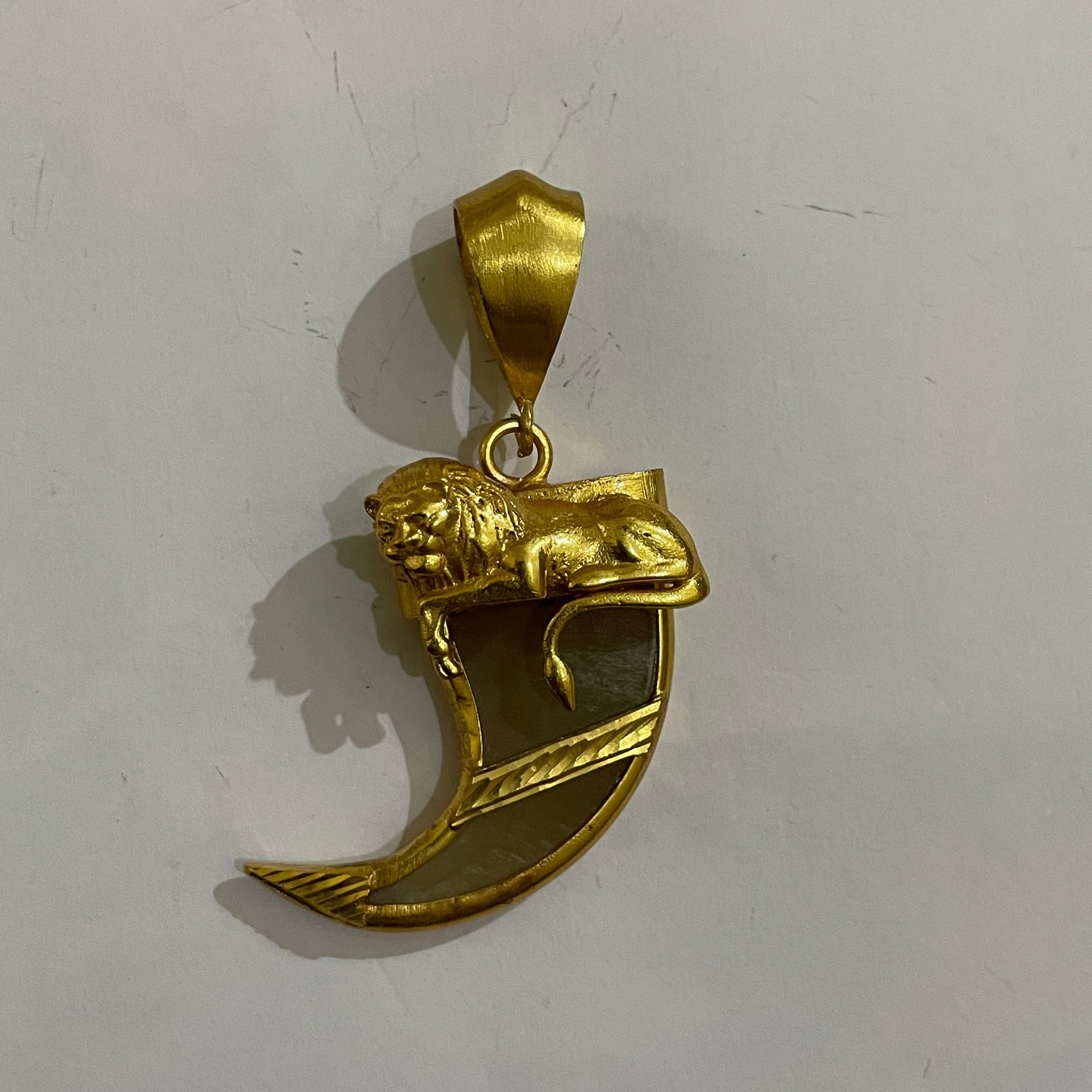 Gold Plated Lion Tiger Claw Pendant for Men – SJ-PD-03