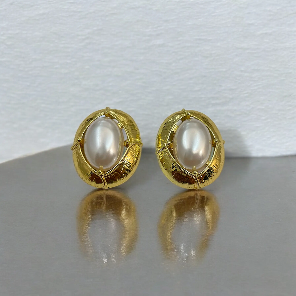 Statement Pearl Earrings lifestylebysparsh.com