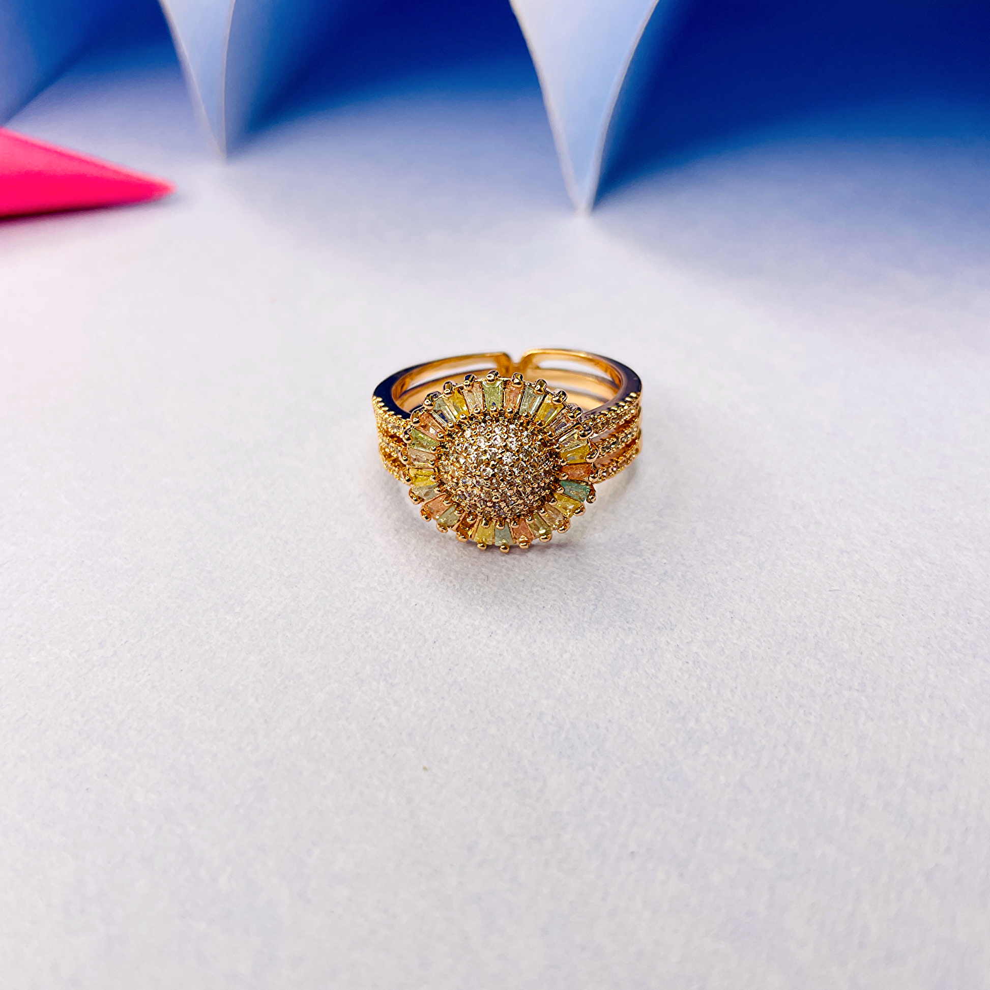 Dazzling Sun-Inspired Ring lifestylebysparsh.com