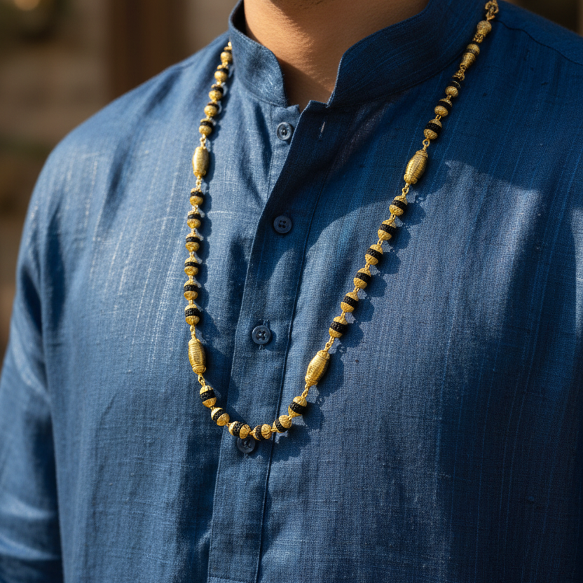 Rudraksha Mala - Side Angle