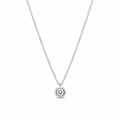 Solitaire pendant - white background