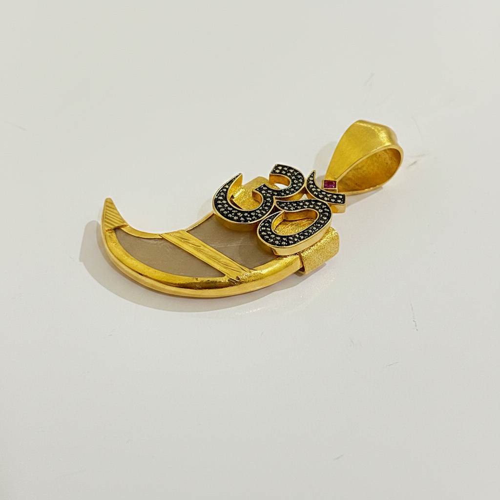 Gold Plated Om Tiger Claw Pendant for Men – SJ-PD-02
